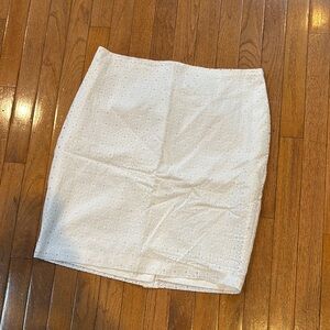 New York and Co white eyelet Lace Skirt